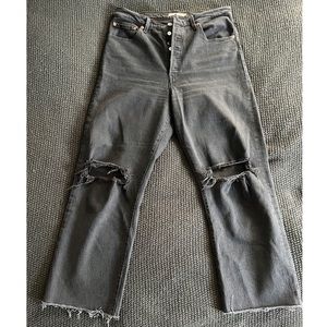 Levi’s Ribcage Straight Black Jeans